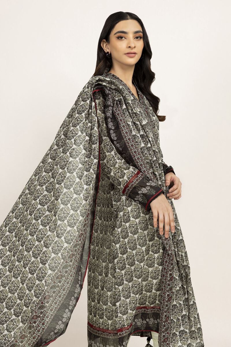 KHAADI UNSTITCHED LAWN 2 PC