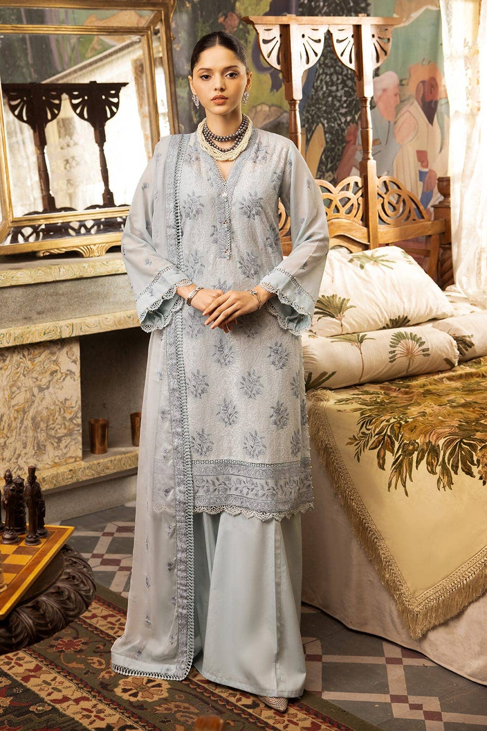 Gul Ahmed Embroidered Swiss Voile Suit