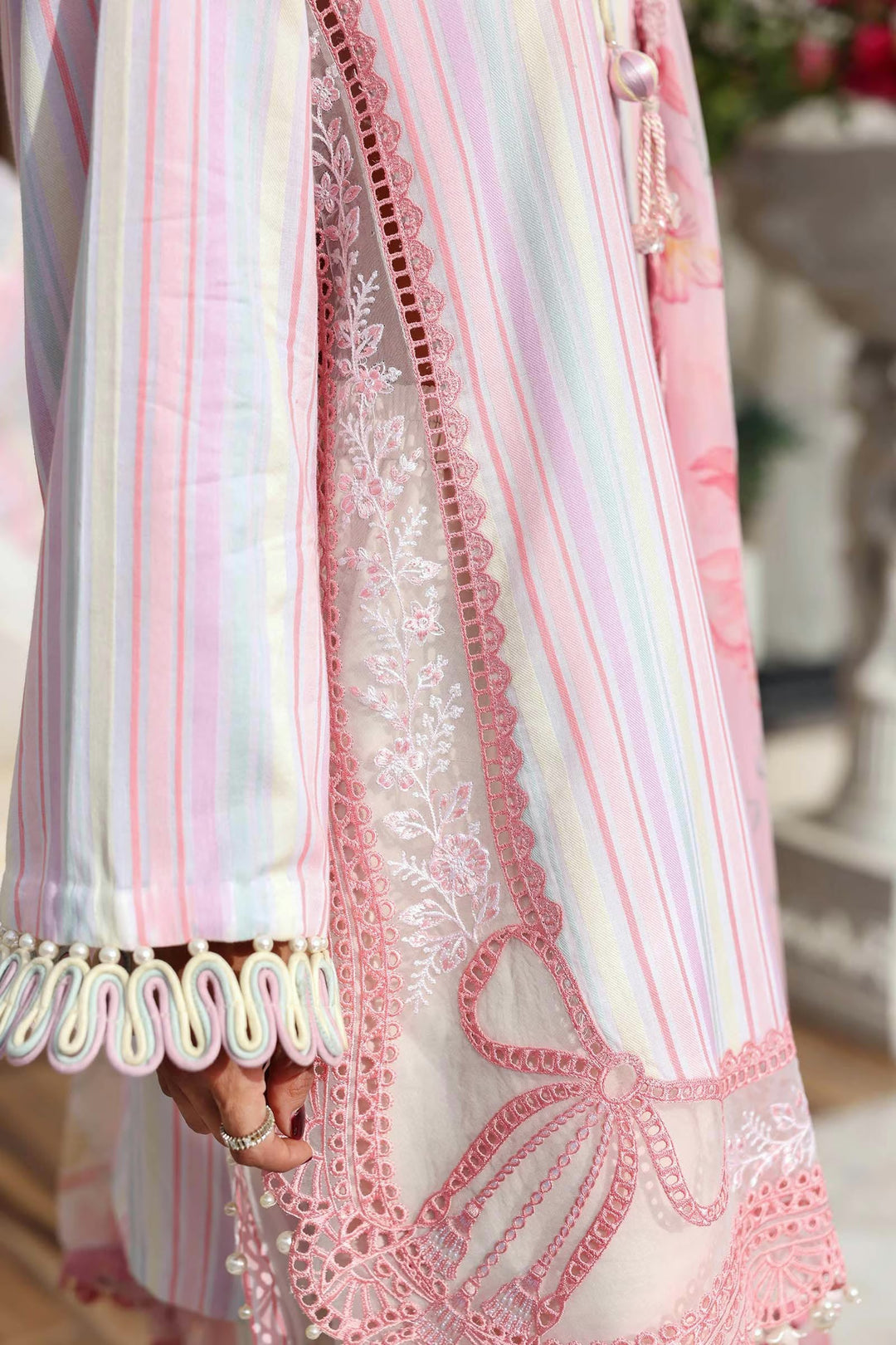 3 Piece Unstitched Embroidered Lawn Suit