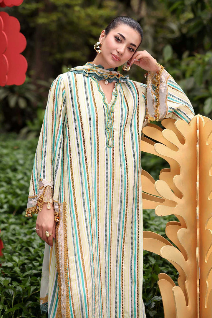 3 Piece Unstitched Embroidered Lawn Suit