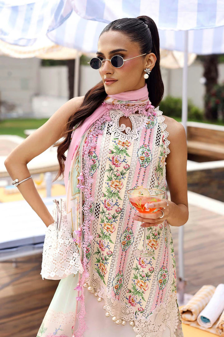3 Piece Unstitched Embroidered Lawn Suit