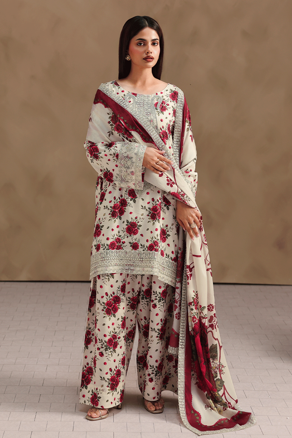 Naqsh Embroidered Rawsilk