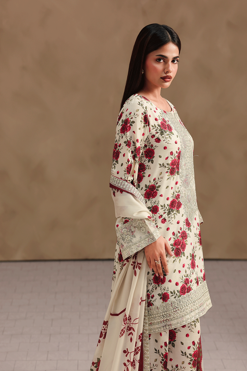 Naqsh Embroidered Rawsilk