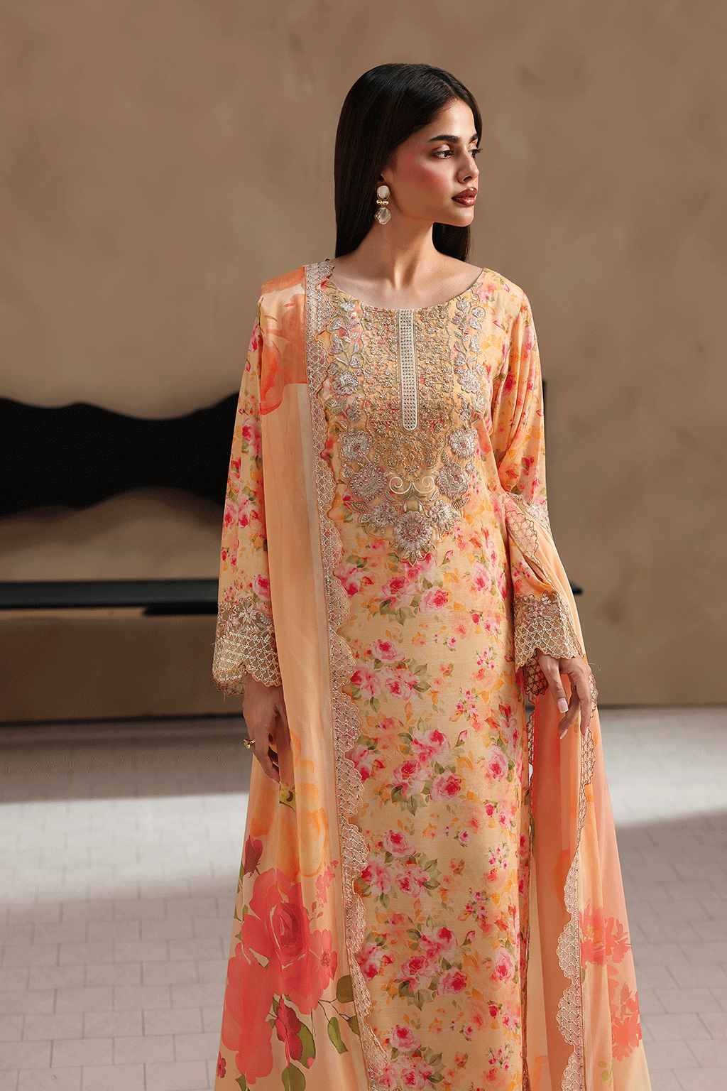 Naqsh Embroidered Rawsilk