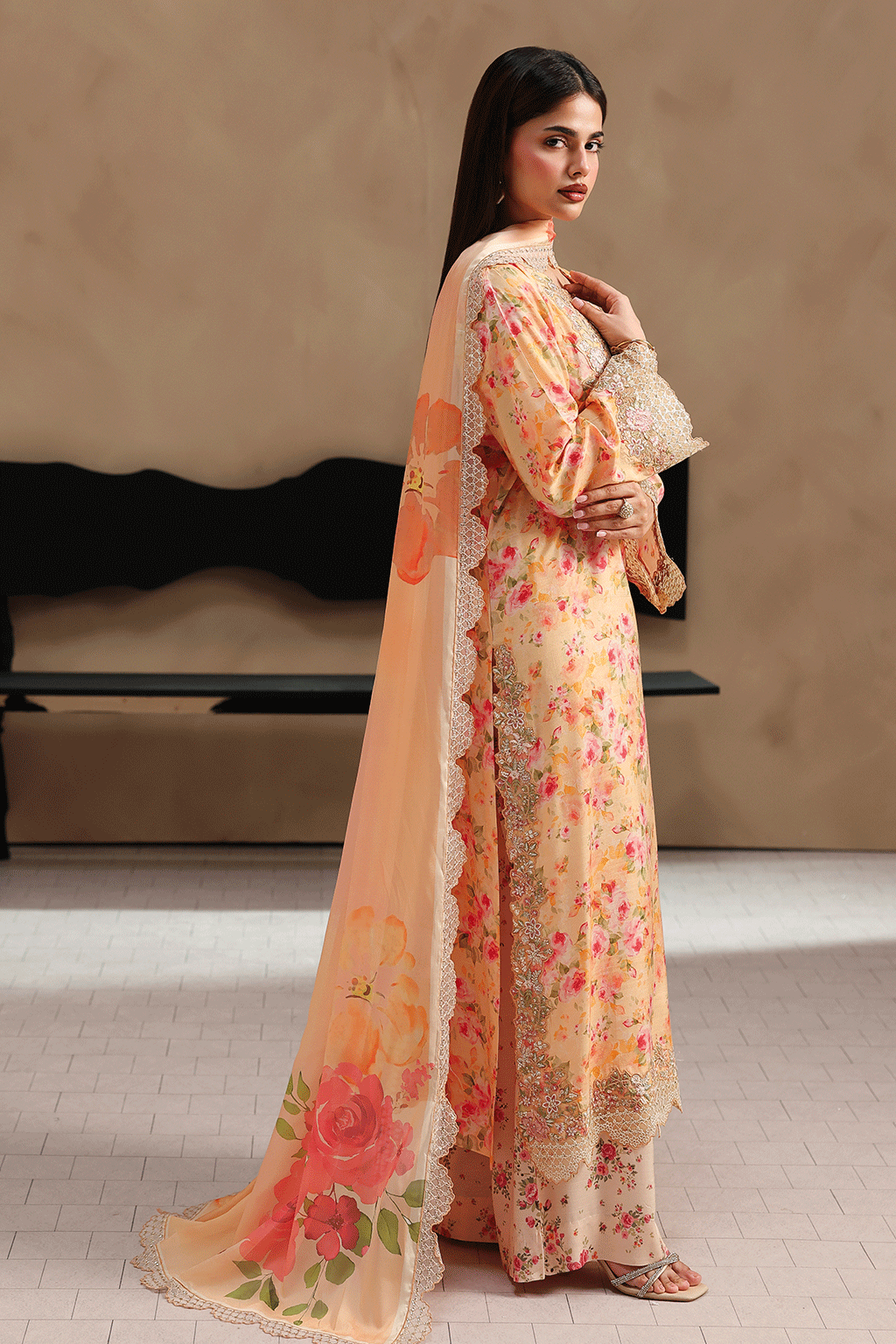 Naqsh Embroidered Rawsilk