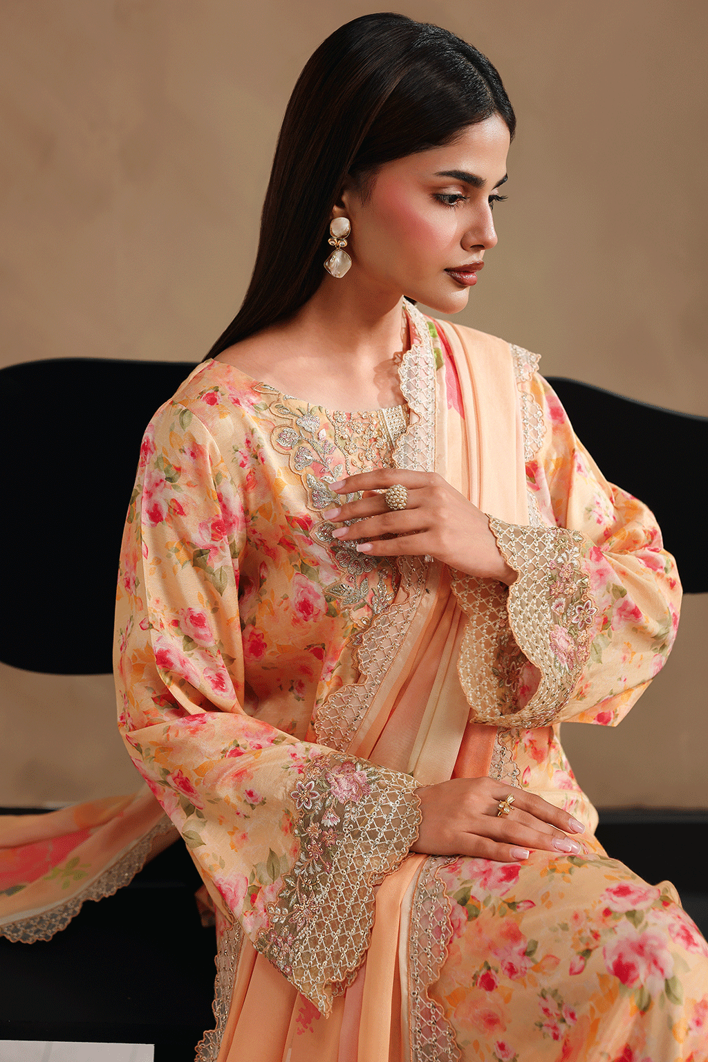 Naqsh Embroidered Rawsilk
