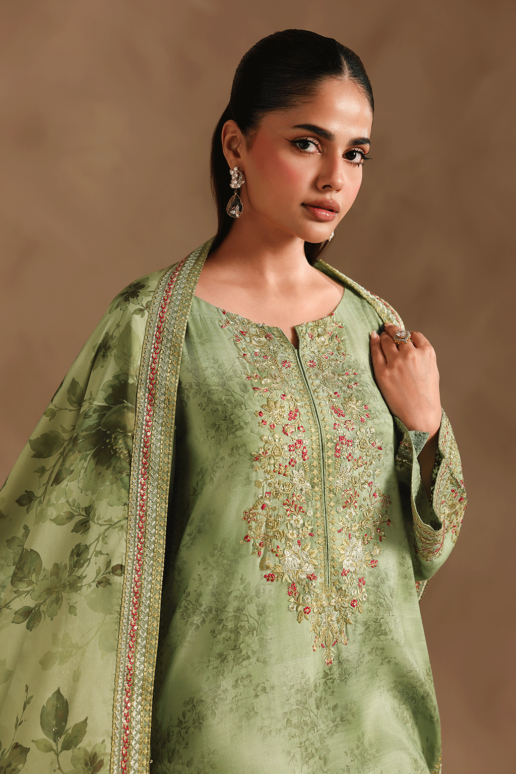 Naqsh Embroidered Rawsilk