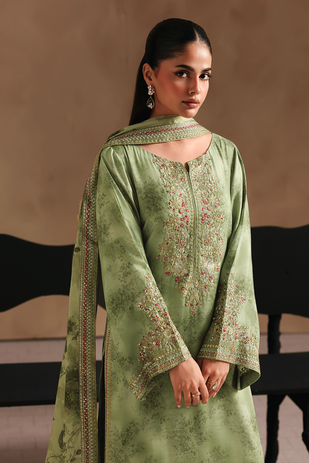 Naqsh Embroidered Rawsilk
