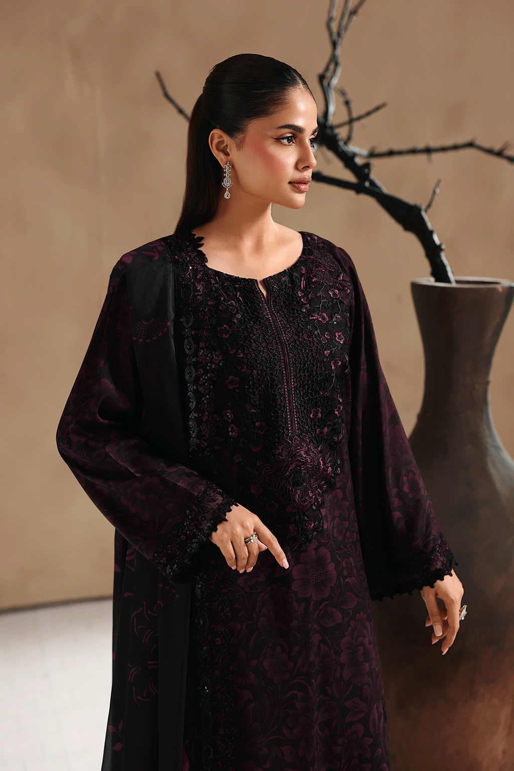 Naqsh Embroidered Rawsilk