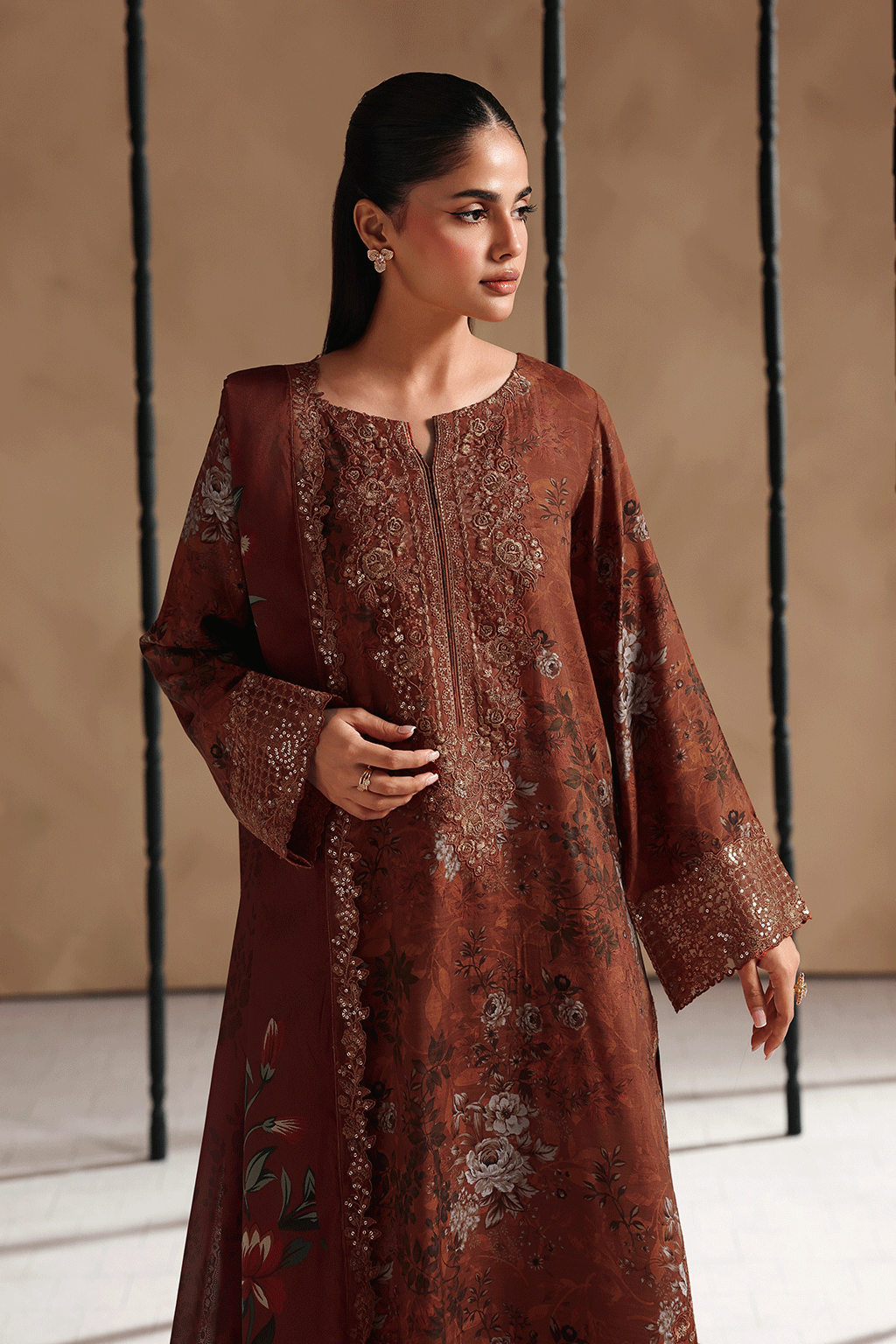 Naqsh Embroidered Rawsilk