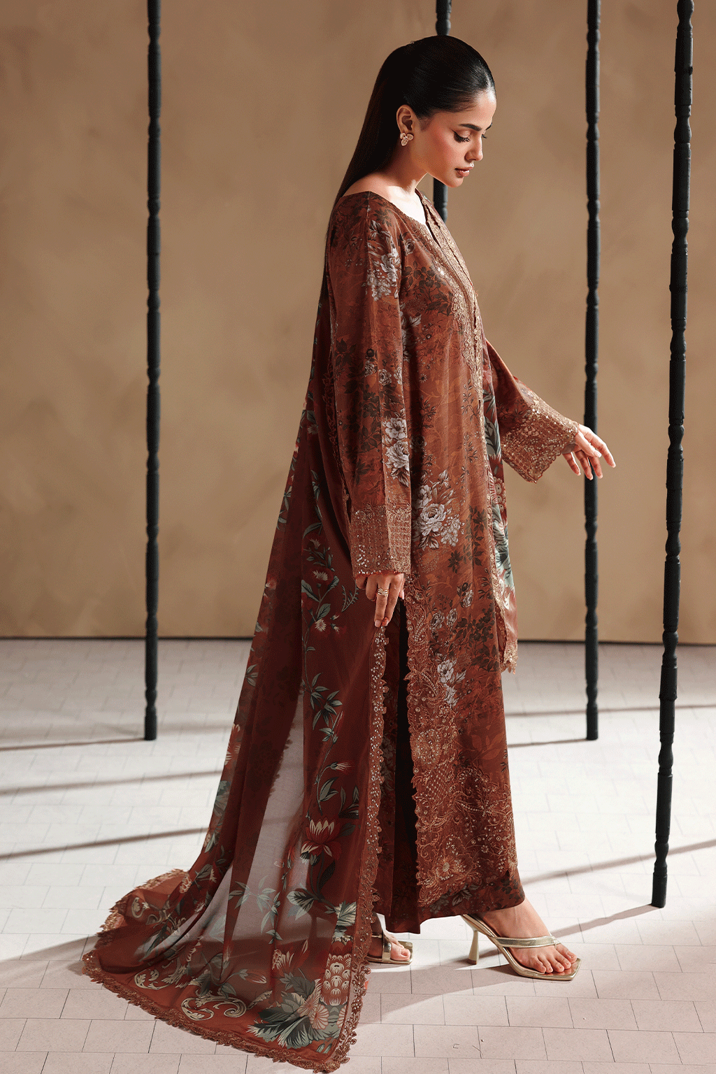 Naqsh Embroidered Rawsilk