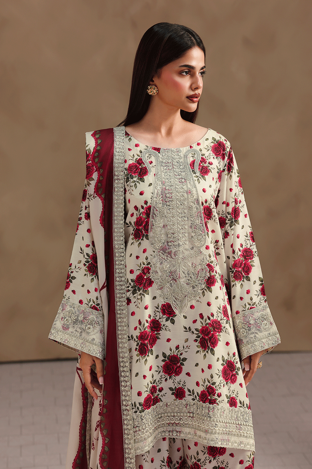 Naqsh Embroidered Rawsilk
