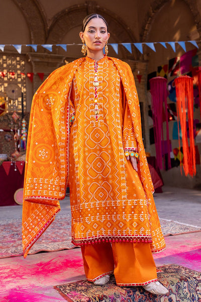 Lacquer Printed Lawn Suit