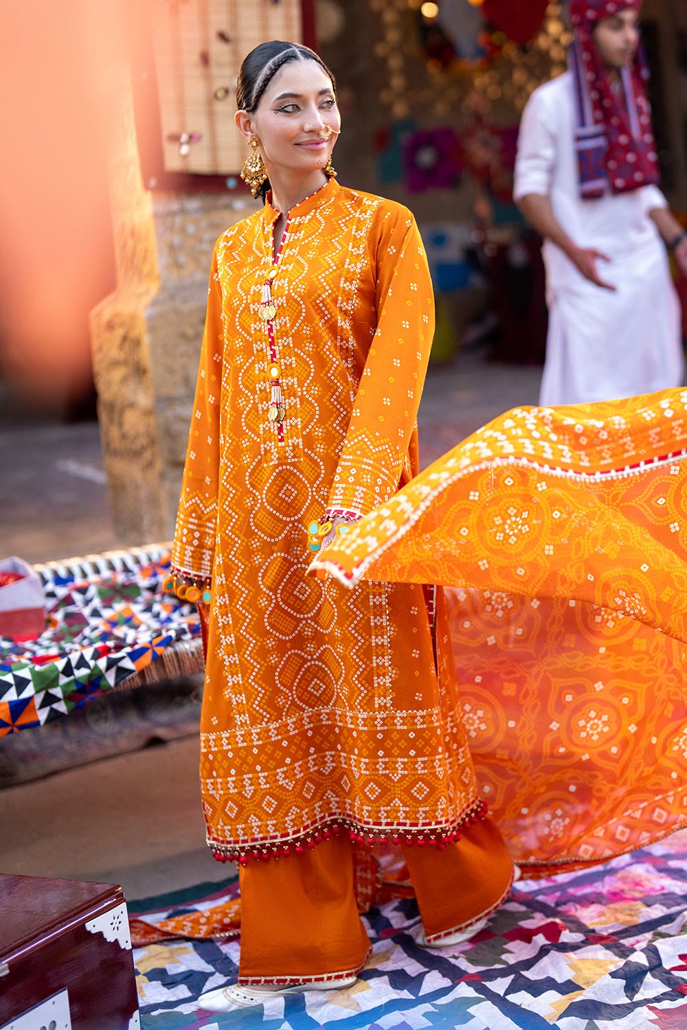 Lacquer Printed Lawn Suit