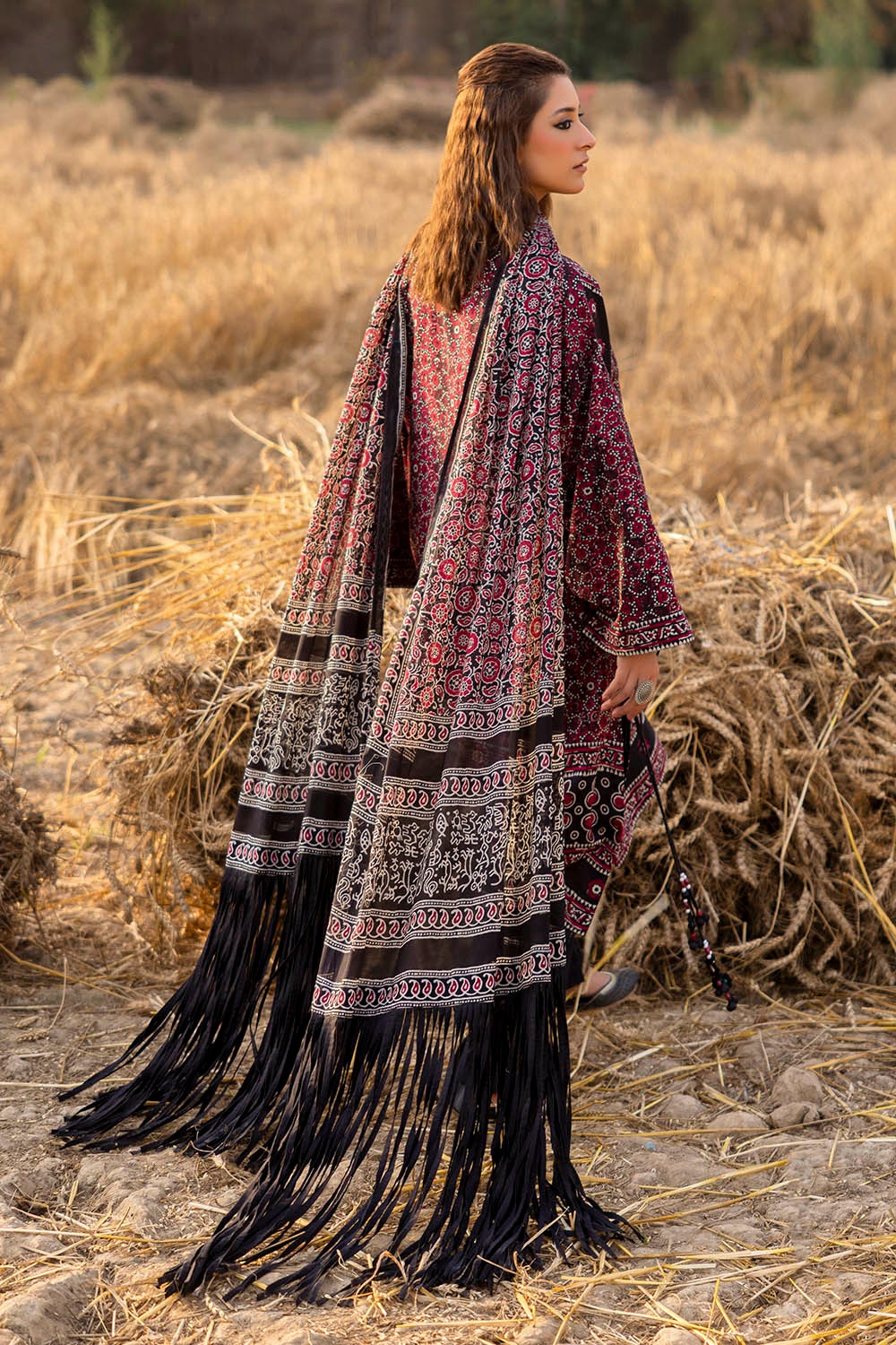 3 Piece Unstitched Printed Lawn Suit