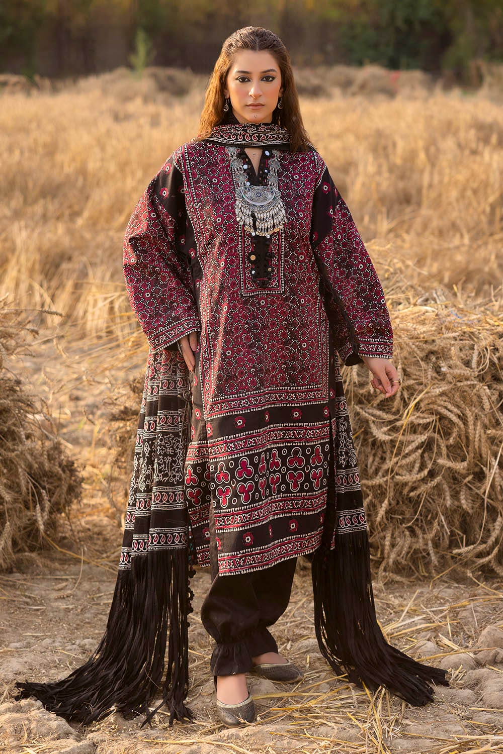 3 Piece Unstitched Printed Lawn Suit