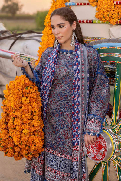 3 Piece Unstitched Printed Lawn Suit