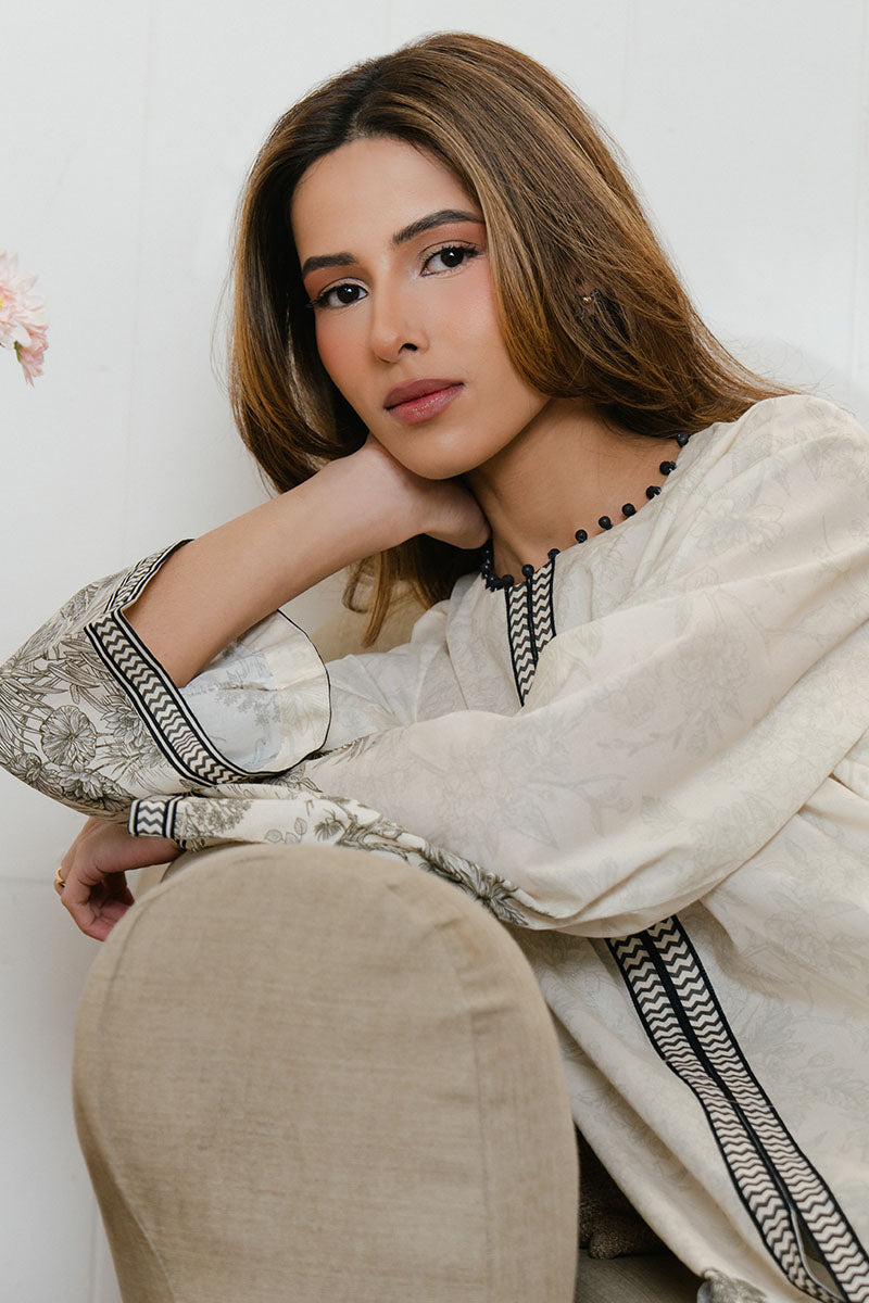 2 PC PRINTED LAWN SUIT