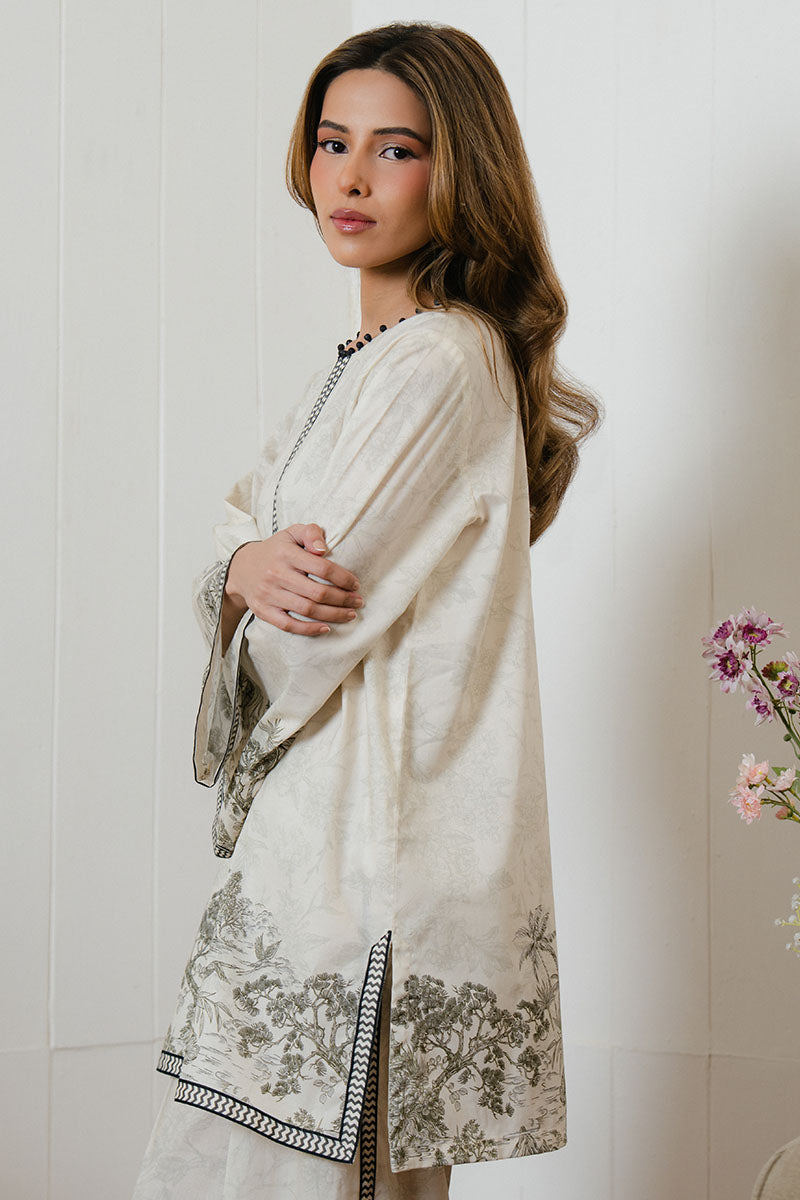 2 PC PRINTED LAWN SUIT