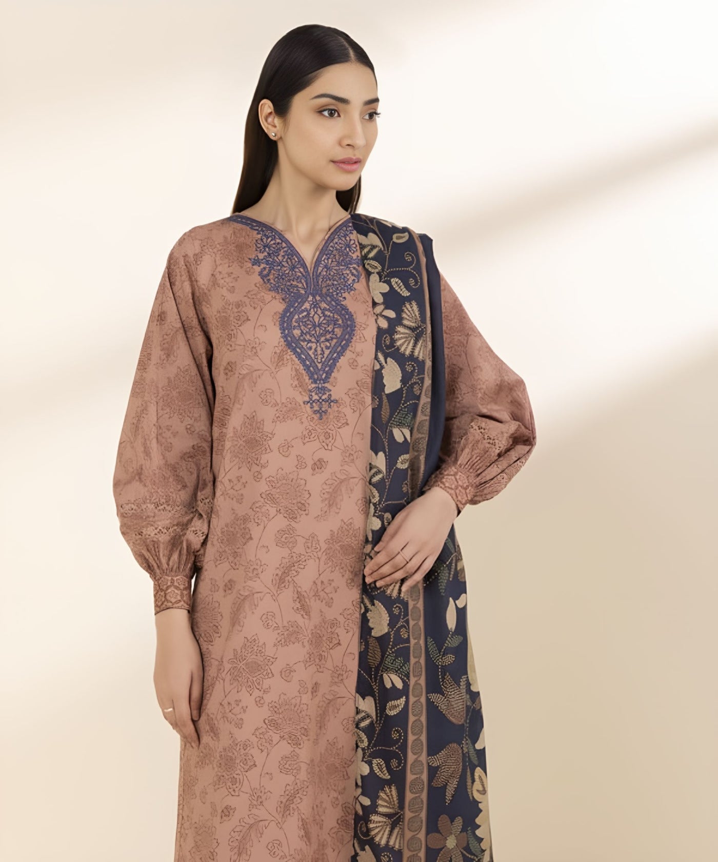 2 PIECE-EMBROIDERED LAWN SUIT