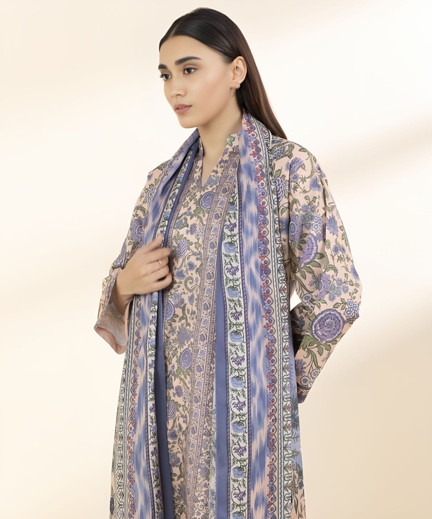 3 PIECE-PRINTED LAWN SUIT