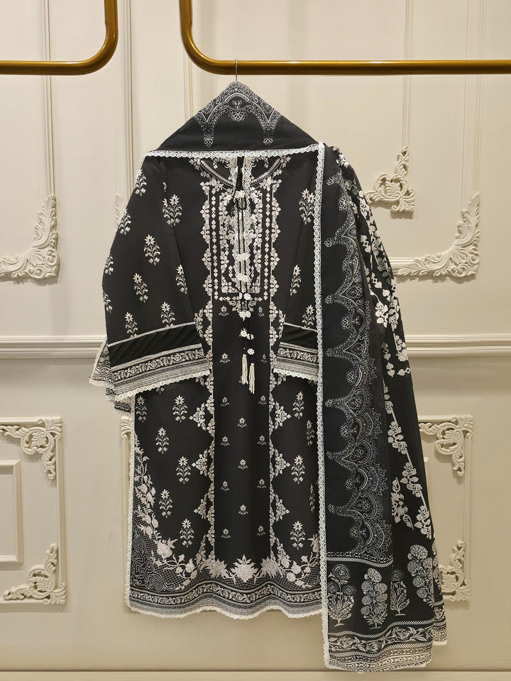2-Piece Digital Printed Cambric Suit