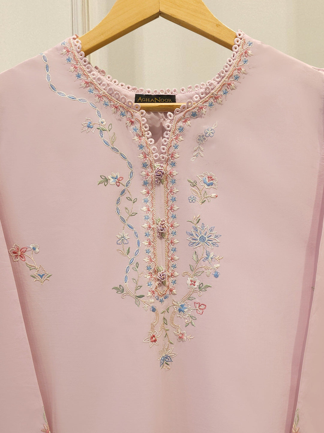 2 Piece - Embroidered Cambric Suit