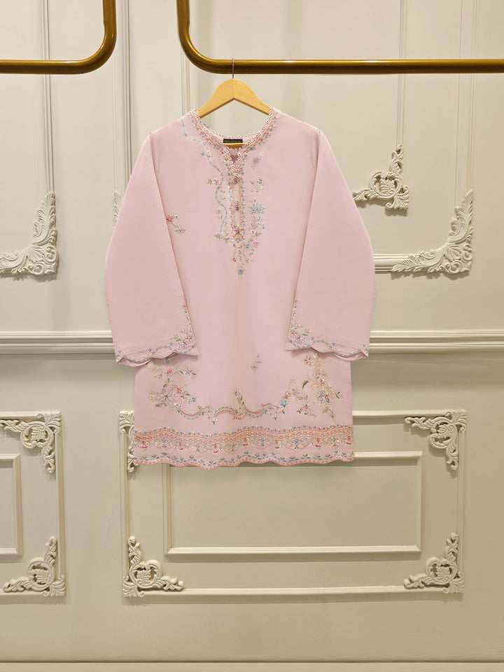 2 Piece - Embroidered Cambric Suit