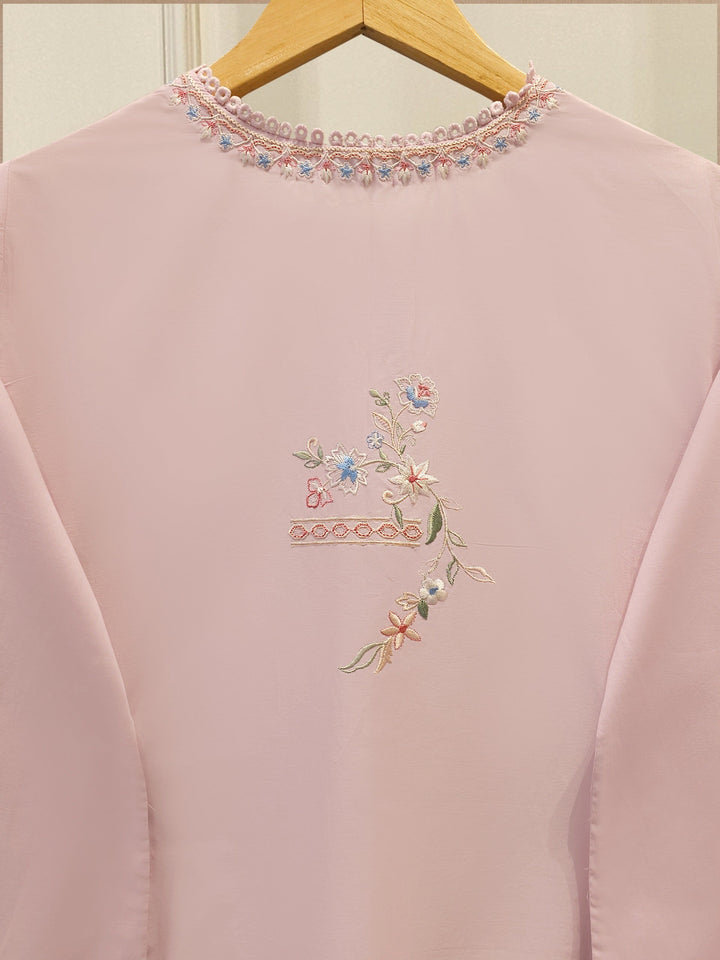 2 Piece - Embroidered Cambric Suit