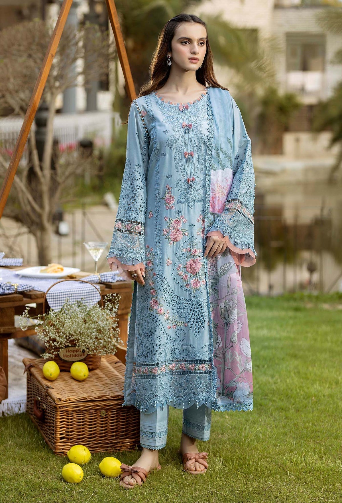 Gardenia Embroidered Lawn