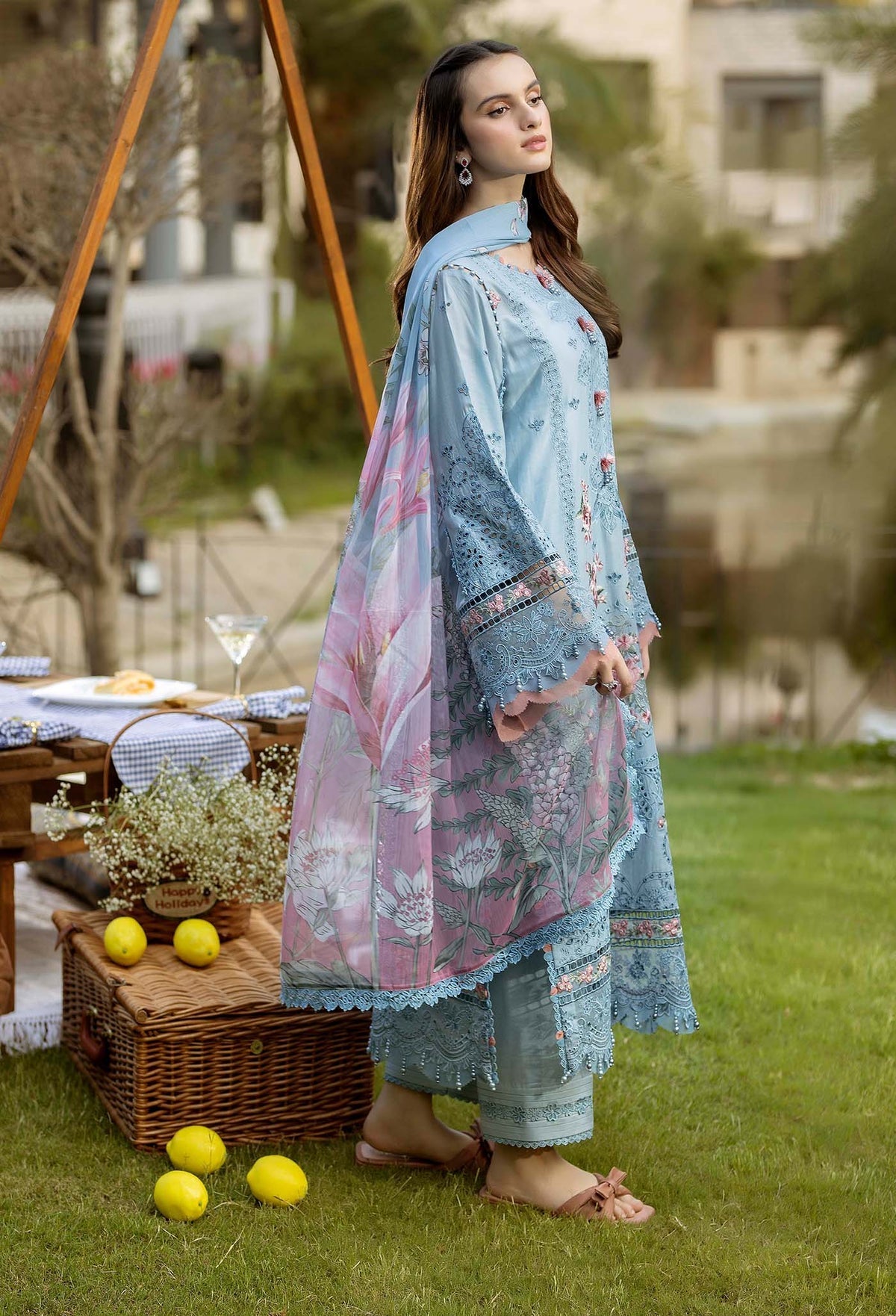 Gardenia Embroidered Lawn