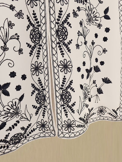 3 Piece - Pure Embroidered Cotton Net Suit