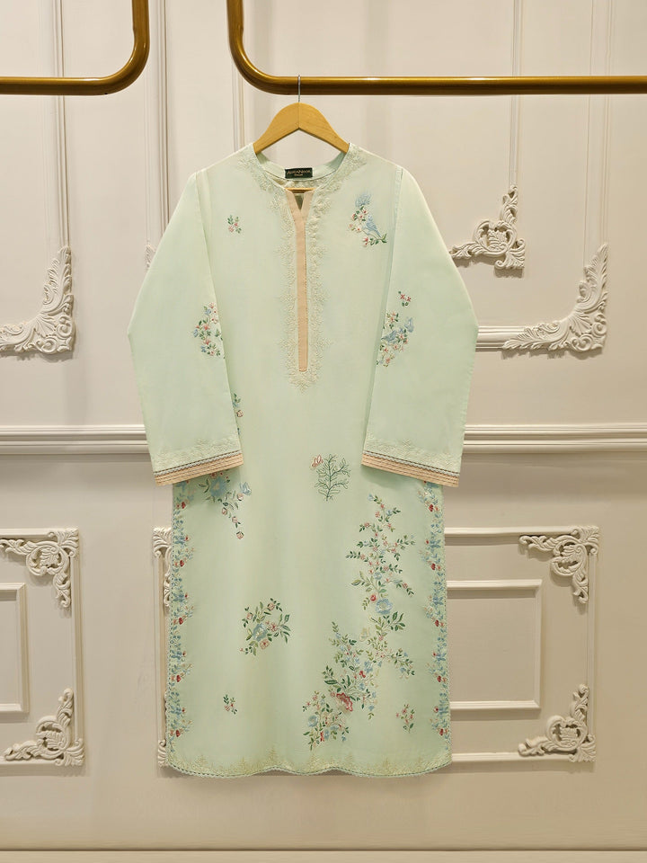 2 Piece - Embroidered Cambric Suit