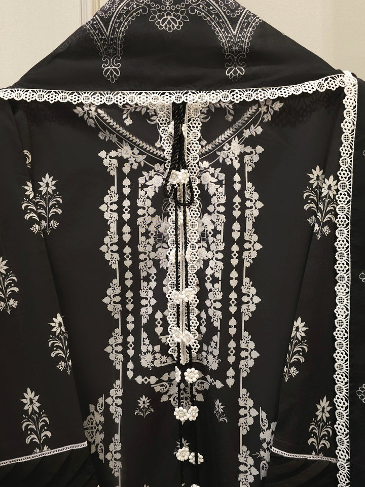 2-Piece Digital Printed Cambric Suit