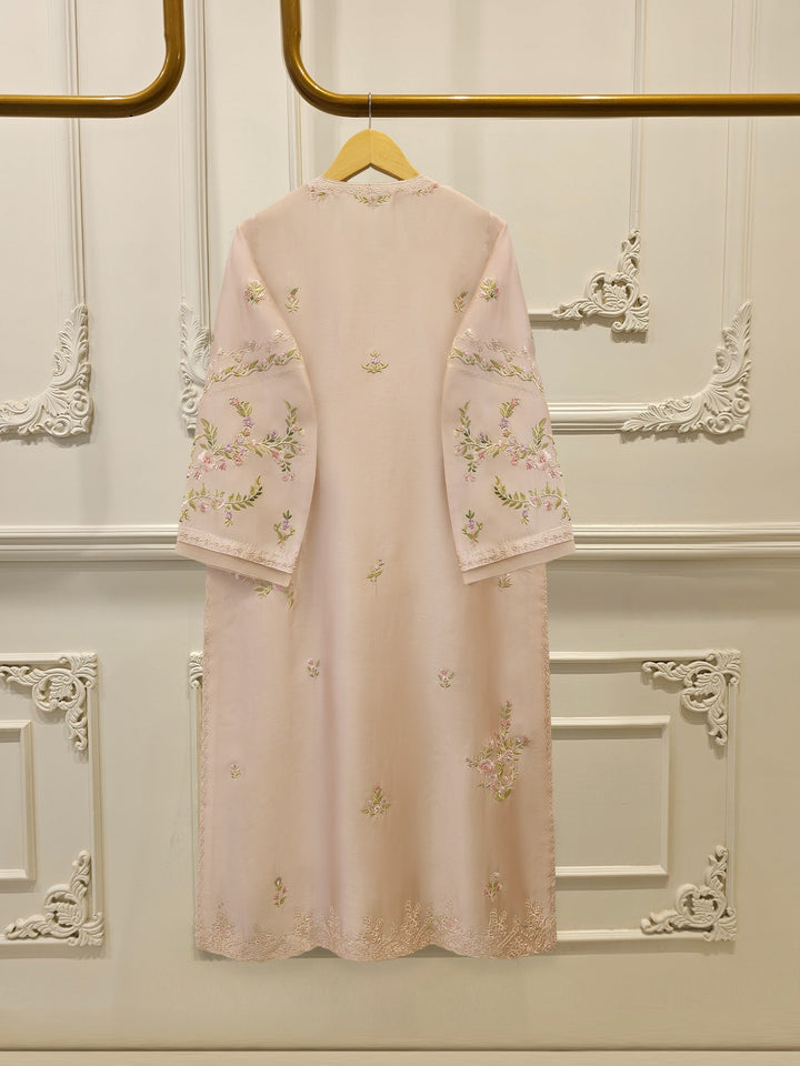Pure Embroidered Sheesha Silk Shirt