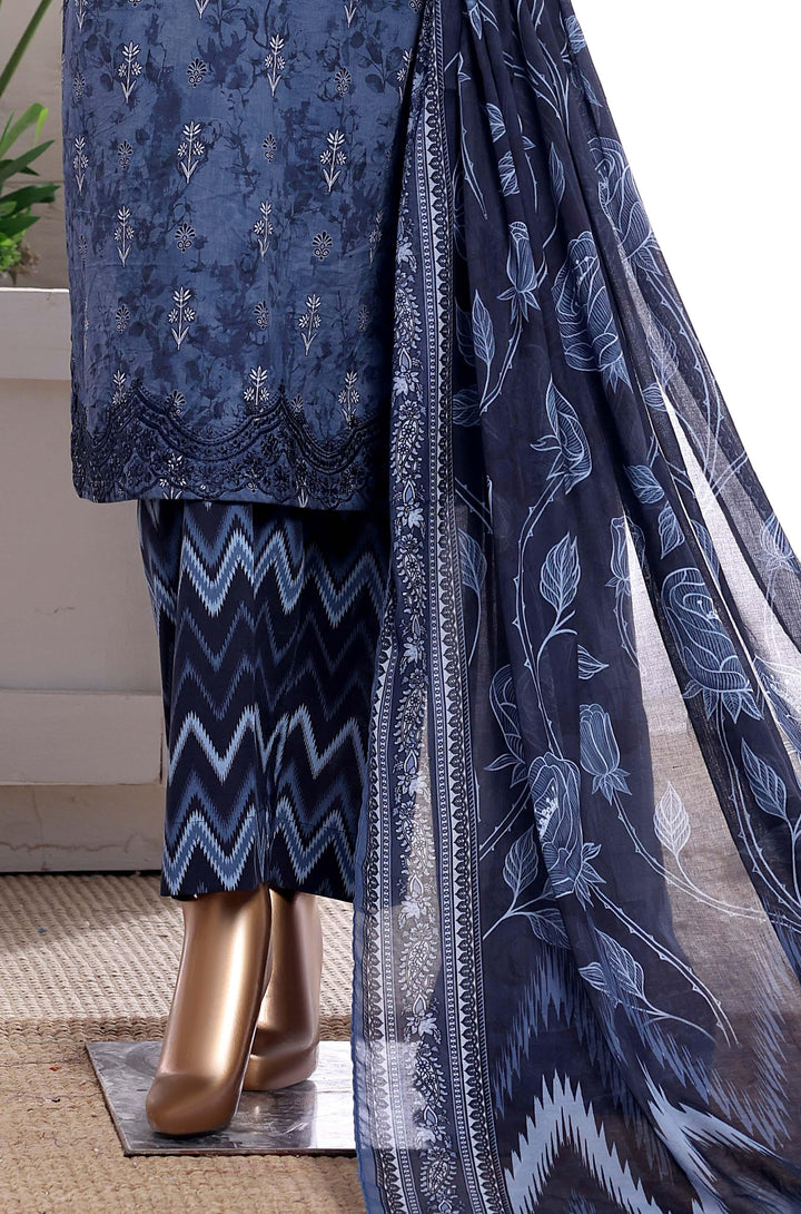Embroidered Lawn  3Piece Stitched