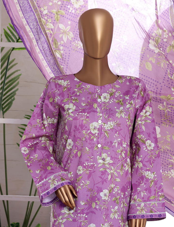 Embroidered Lawn  3Piece Stitched