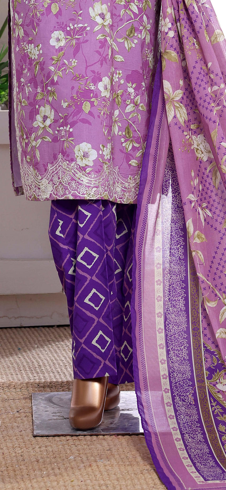 Embroidered Lawn  3Piece Stitched