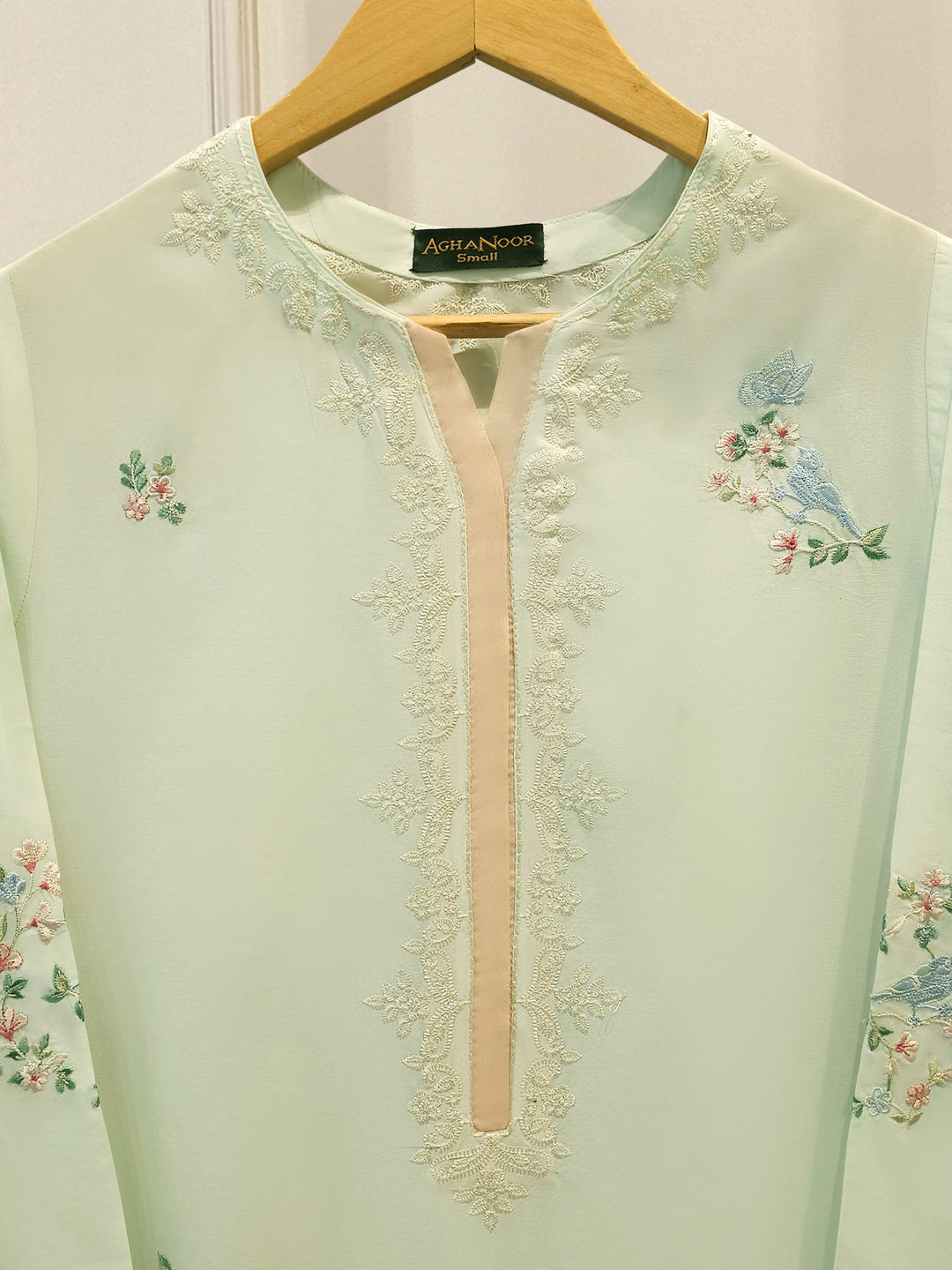 2 Piece - Embroidered Cambric Suit