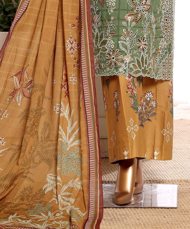 Embroidered Lawn  3Piece Stitched