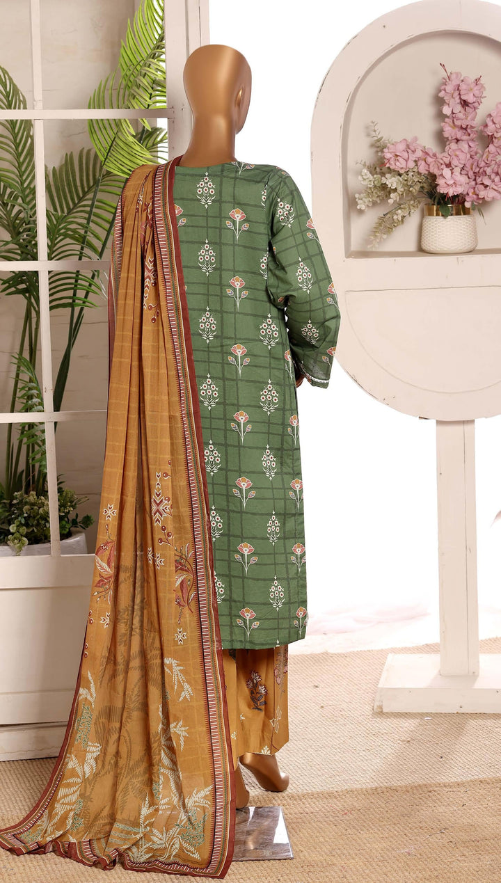 Embroidered Lawn  3Piece Stitched