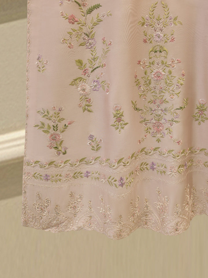 Pure Embroidered Sheesha Silk Shirt