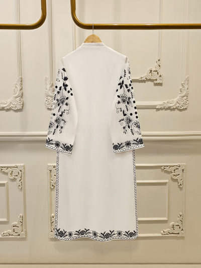 3 Piece - Pure Embroidered Cotton Net Suit