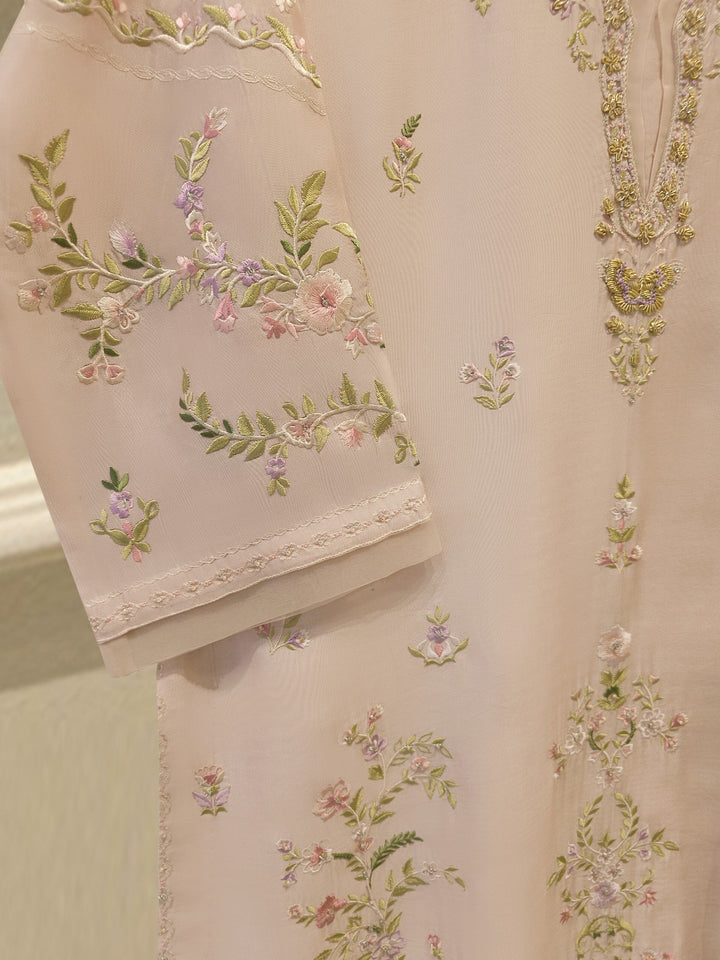 Pure Embroidered Sheesha Silk Shirt