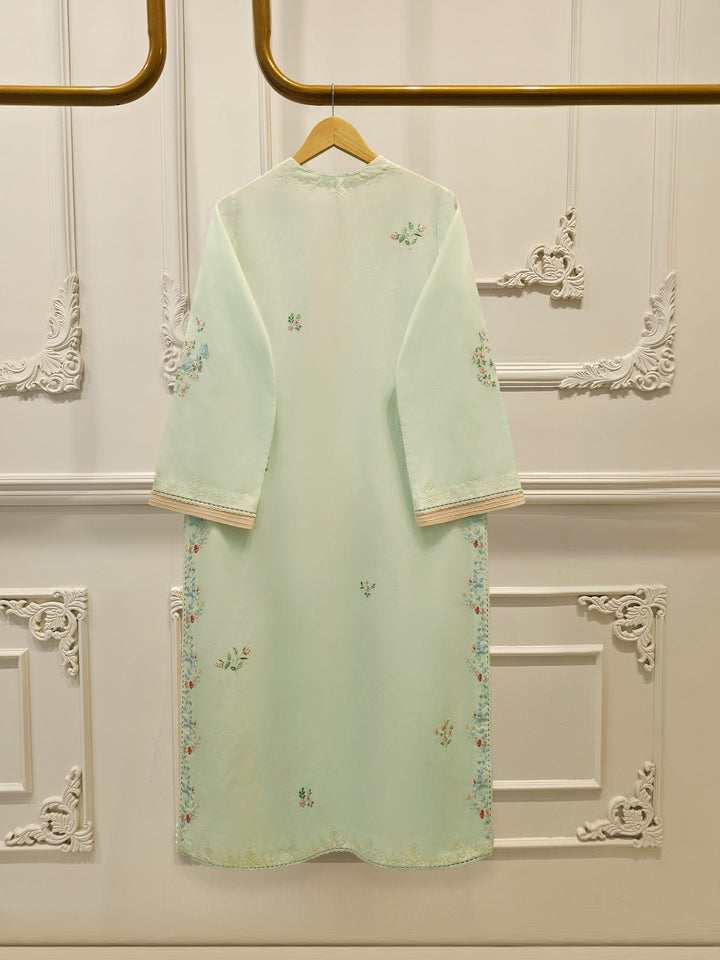 2 Piece - Embroidered Cambric Suit