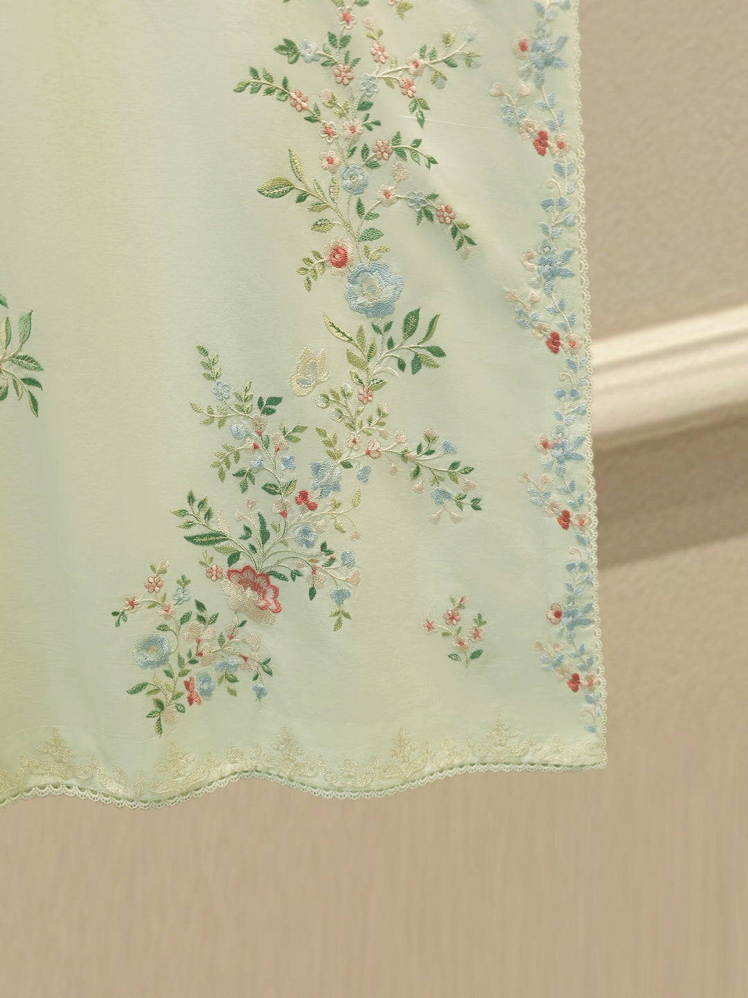 2 Piece - Embroidered Cambric Suit