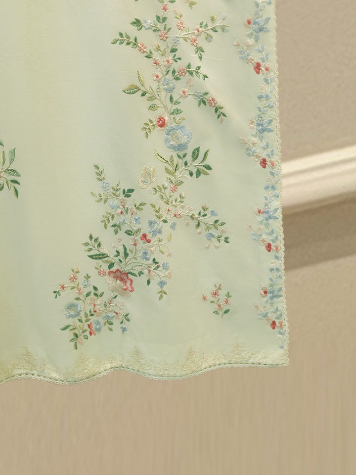 2 Piece - Embroidered Cambric Suit