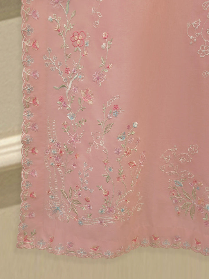 2 Piece - Embroidered Cambric Suit