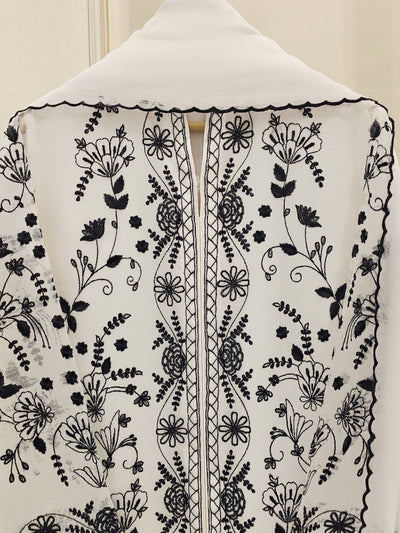 3 Piece - Pure Embroidered Cotton Net Suit
