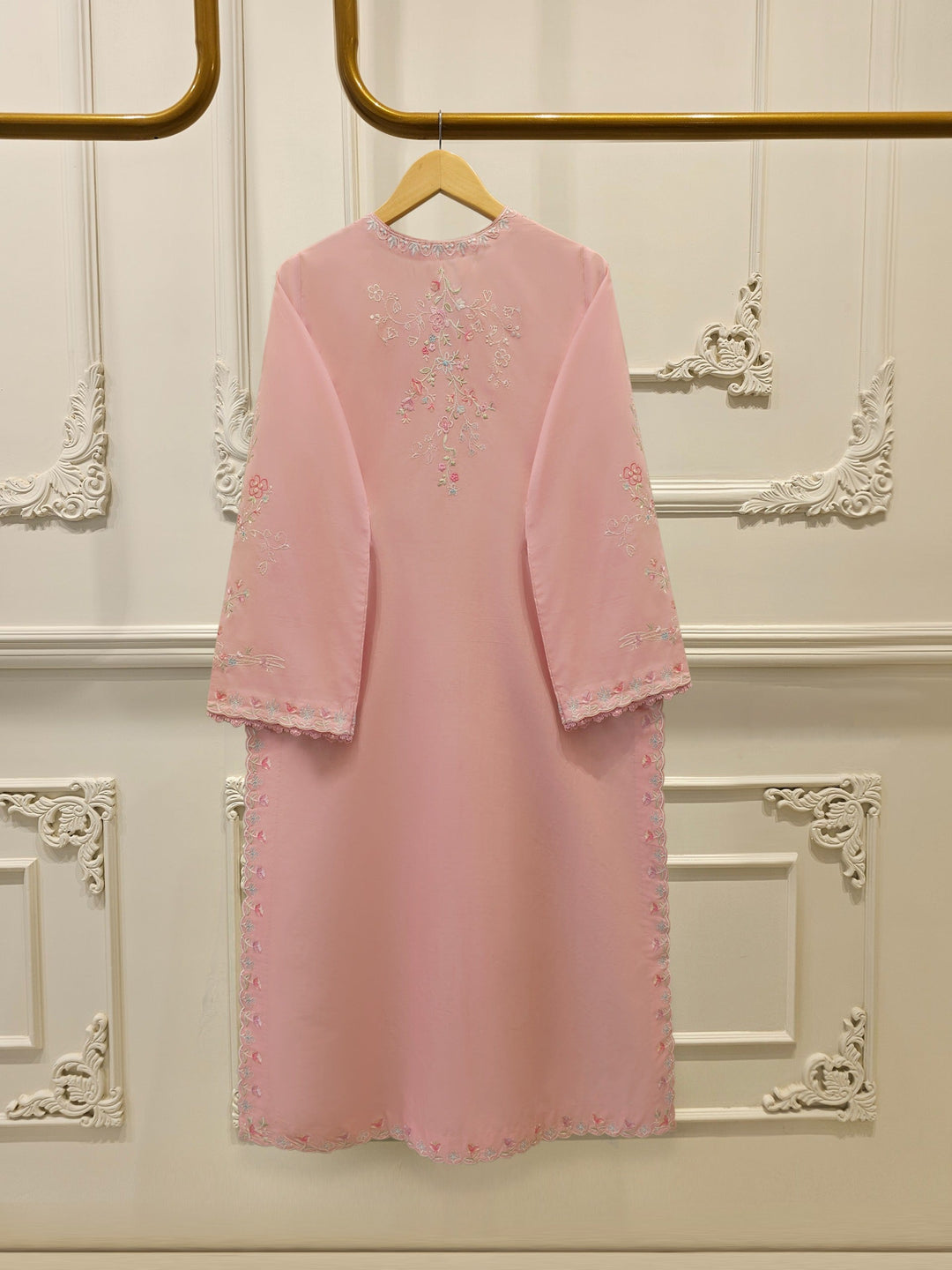 2 Piece - Embroidered Cambric Suit